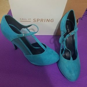 Teal heels
